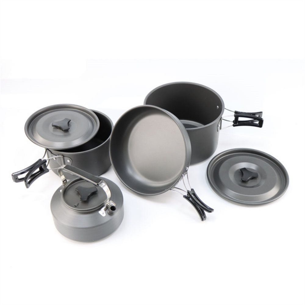 Camping Cooking Set Lightweight - طقم طهي خفيف الوزن من سبائك