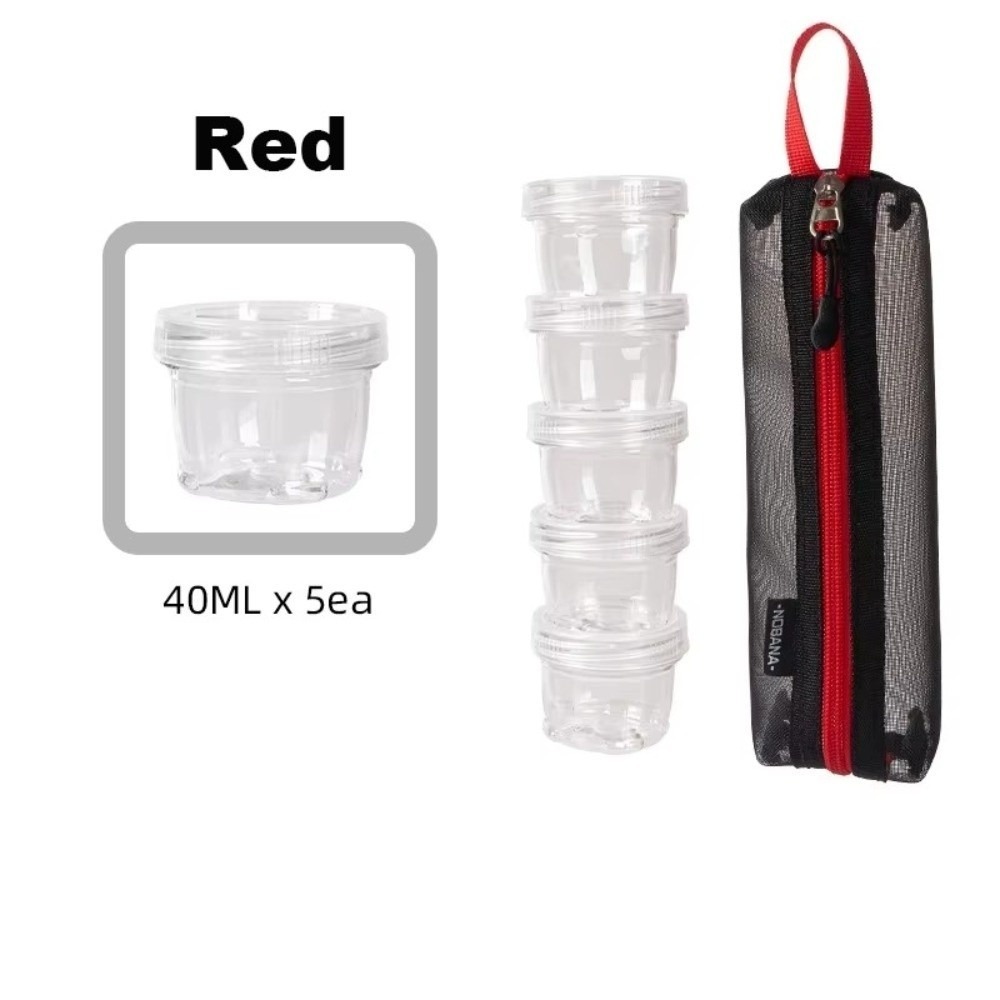 Spice Kit Compact - مجموعة توابل محمولة للتخييم، 5 زجاجات