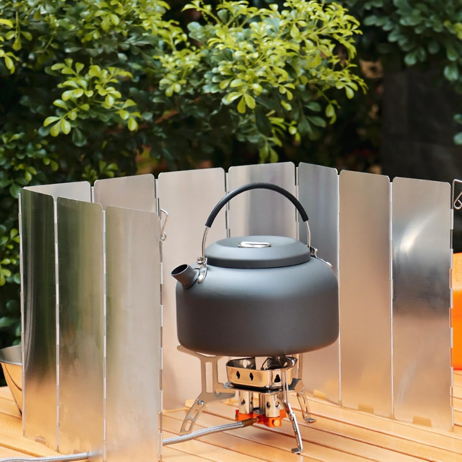 Camping Cooking Light - حاجز رياح للتخييم، حاجز رياح قابل