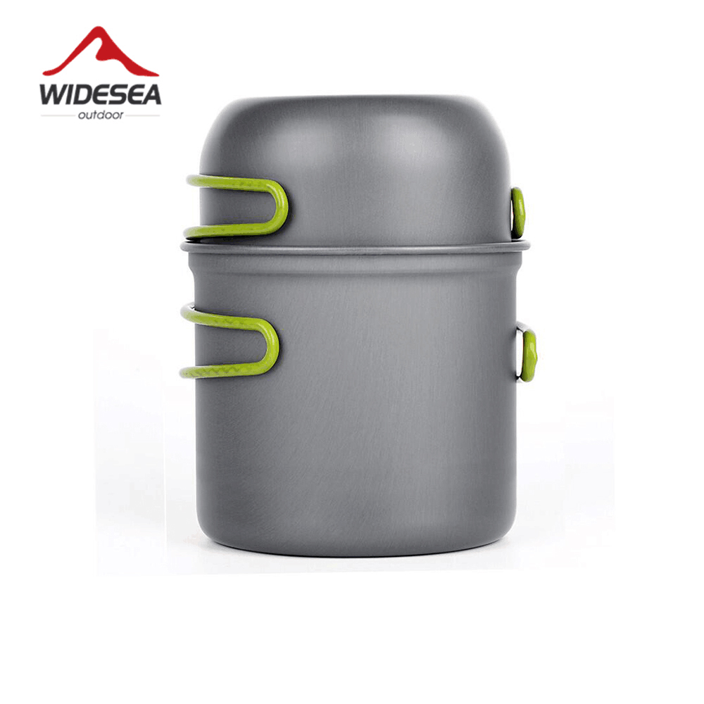 Camping Cooking Pot Stainless Steel - أدوات طهي خفيفة الوزن من وايدسي