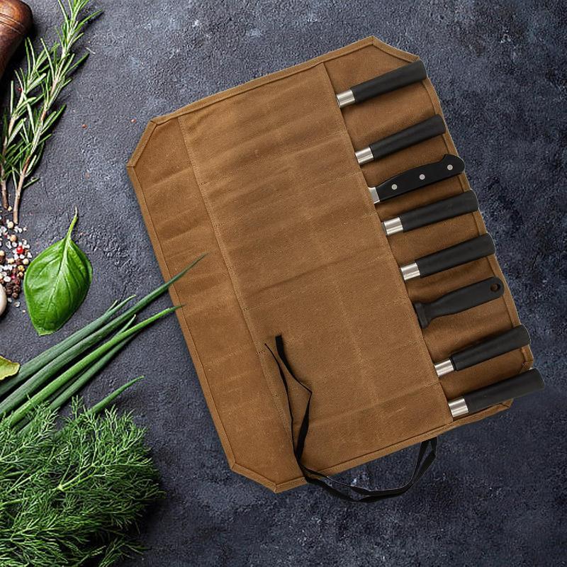 Camping Cooking Bag - حقيبة سكاكين الشيف من القماش المشمع