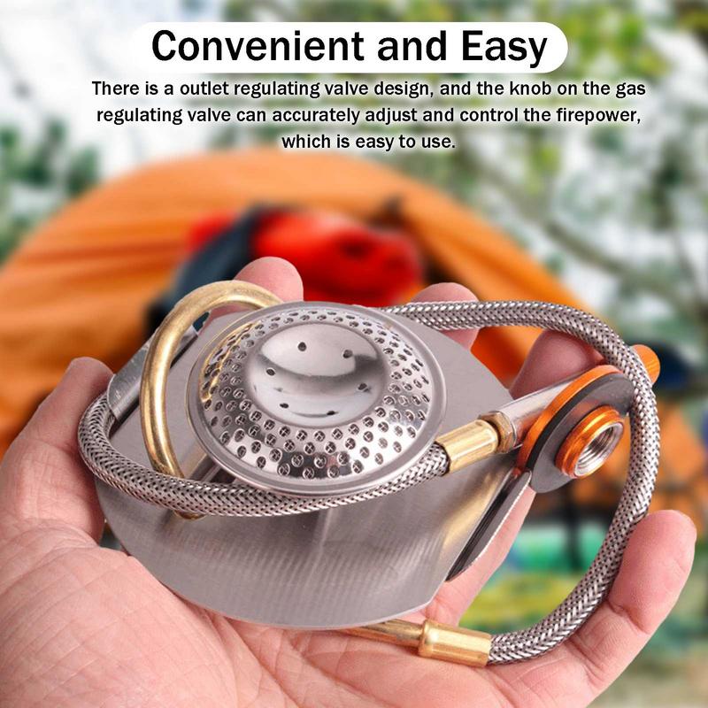 Cooking On Camping Stove - المحمولة الفولاذ المقاوم للصدأ التخييم موقد