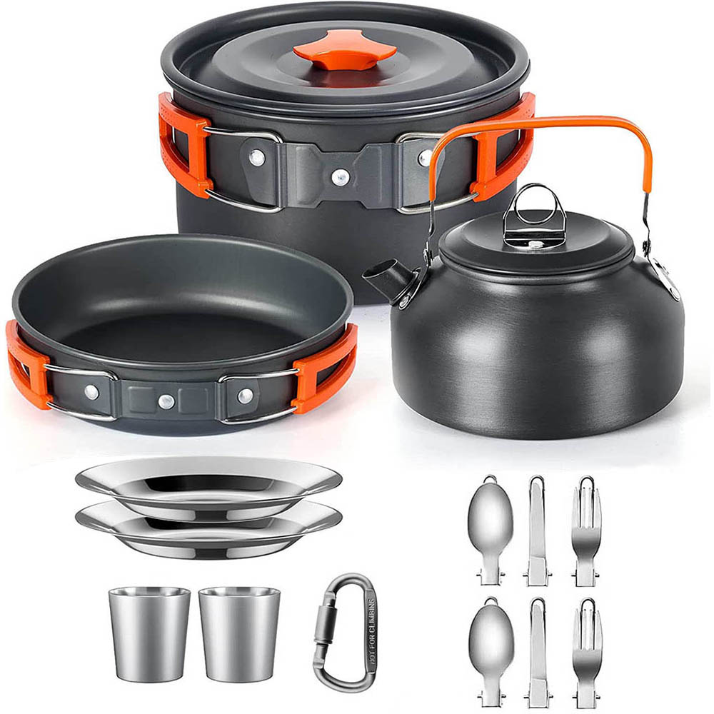 Camping Cooking Set Lightweight - التخييم طقم أواني الطبخ في الهواء