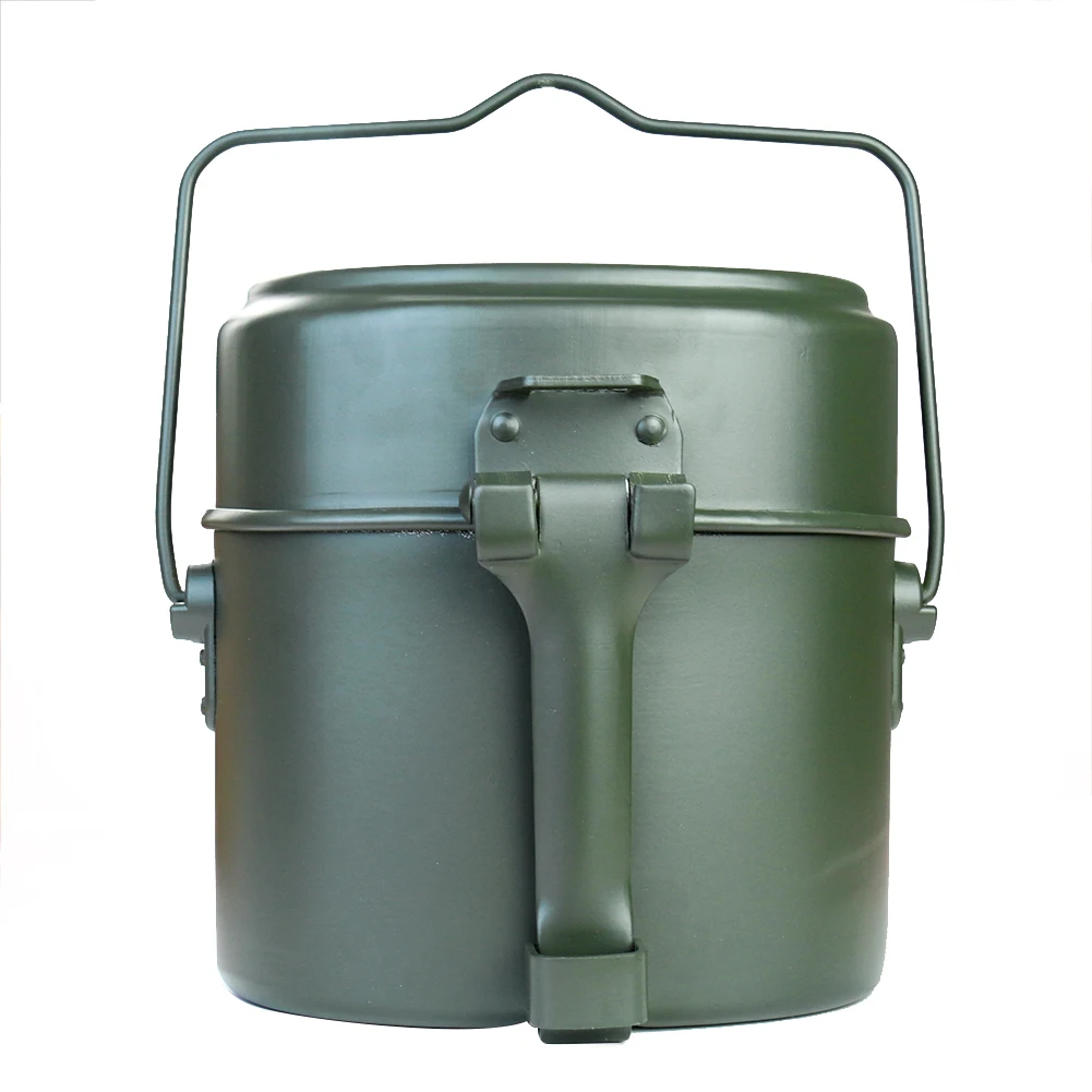 Camping Cooking Set Lightweight - طقم وعاء وصحن محمول من السبائك،