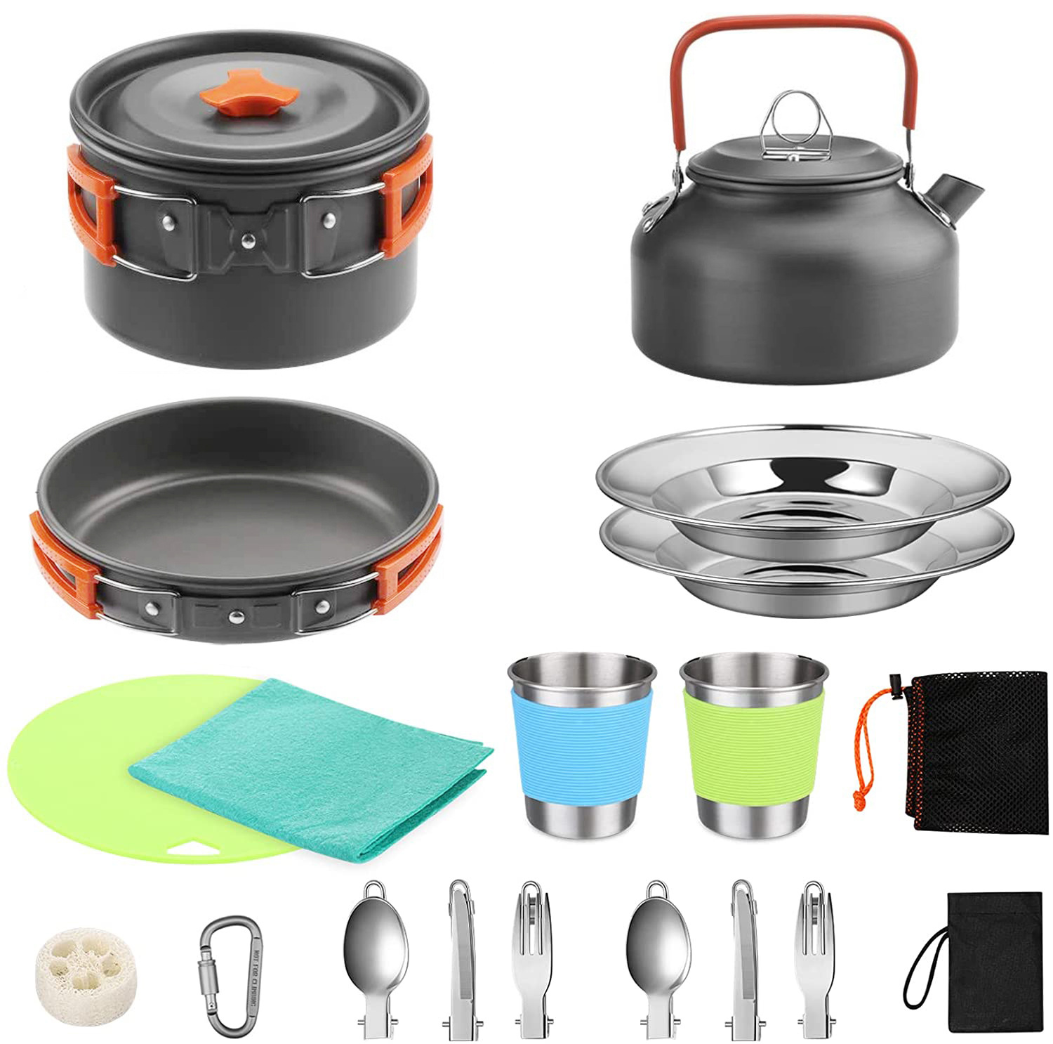طقم طهي للتخييم في الهواء الطل - مراجعة Camping Cooking Set Lightweight وسعره