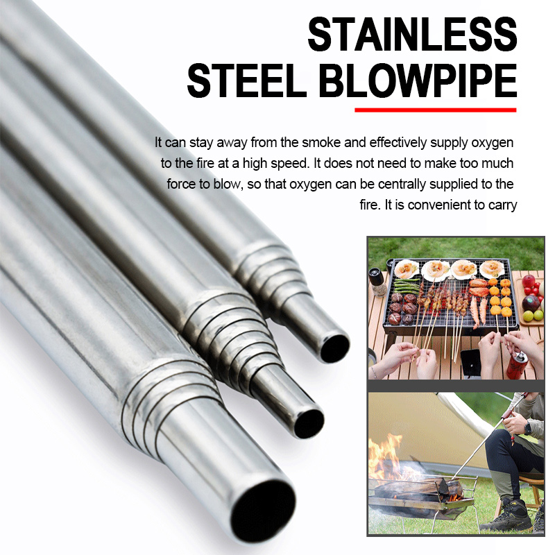 ضربة أنبوب النار الفم Blowpipe - مراجعة Camping Cooking Youtube وسعره