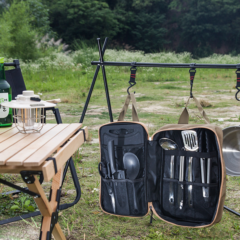 طقم أدوات طهي للتخييم مكون من  - مراجعة Camping Cooking Survival وسعره