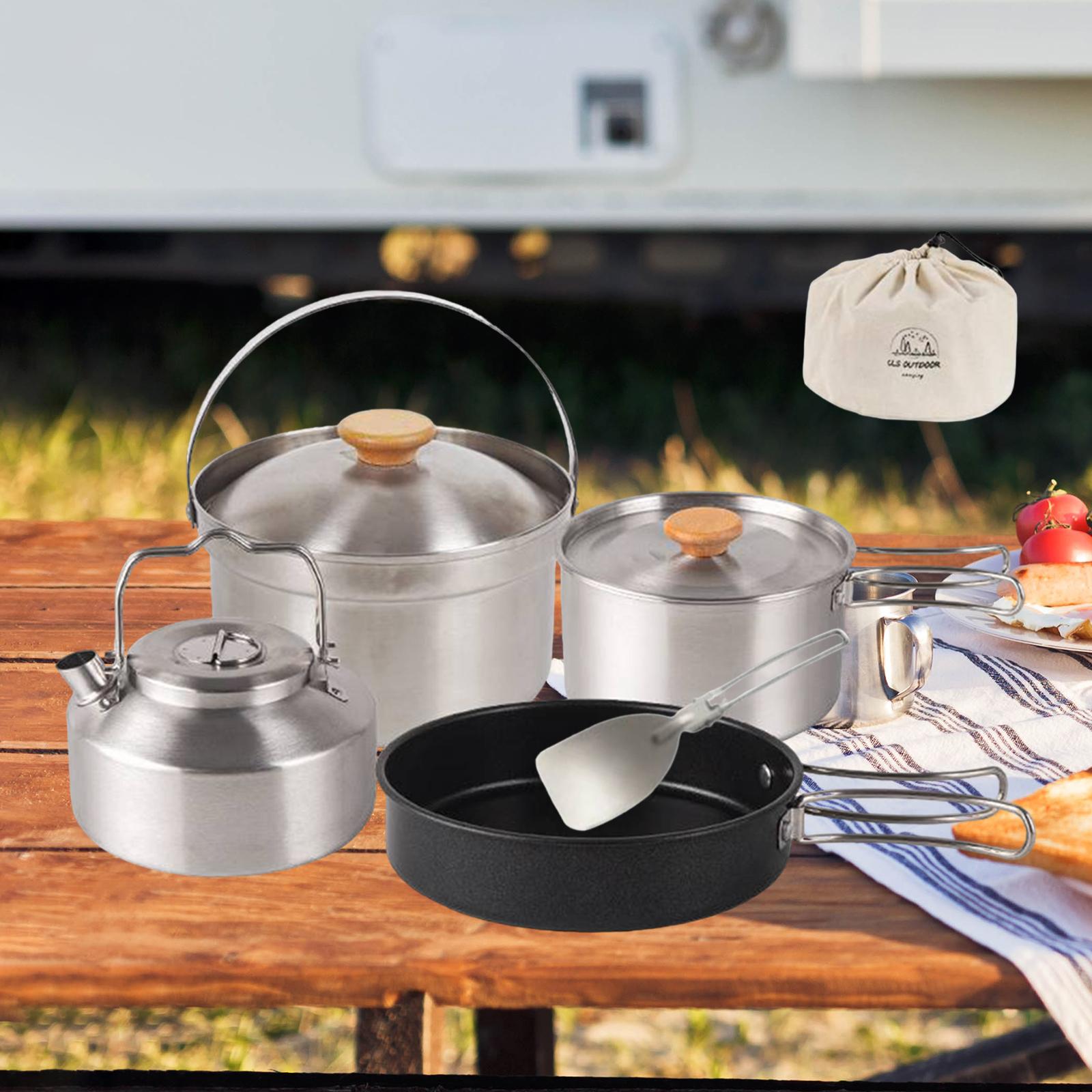 أدوات طهي للتخييم، مقلاة محمول - مراجعة Camping Cooking Handle وسعره