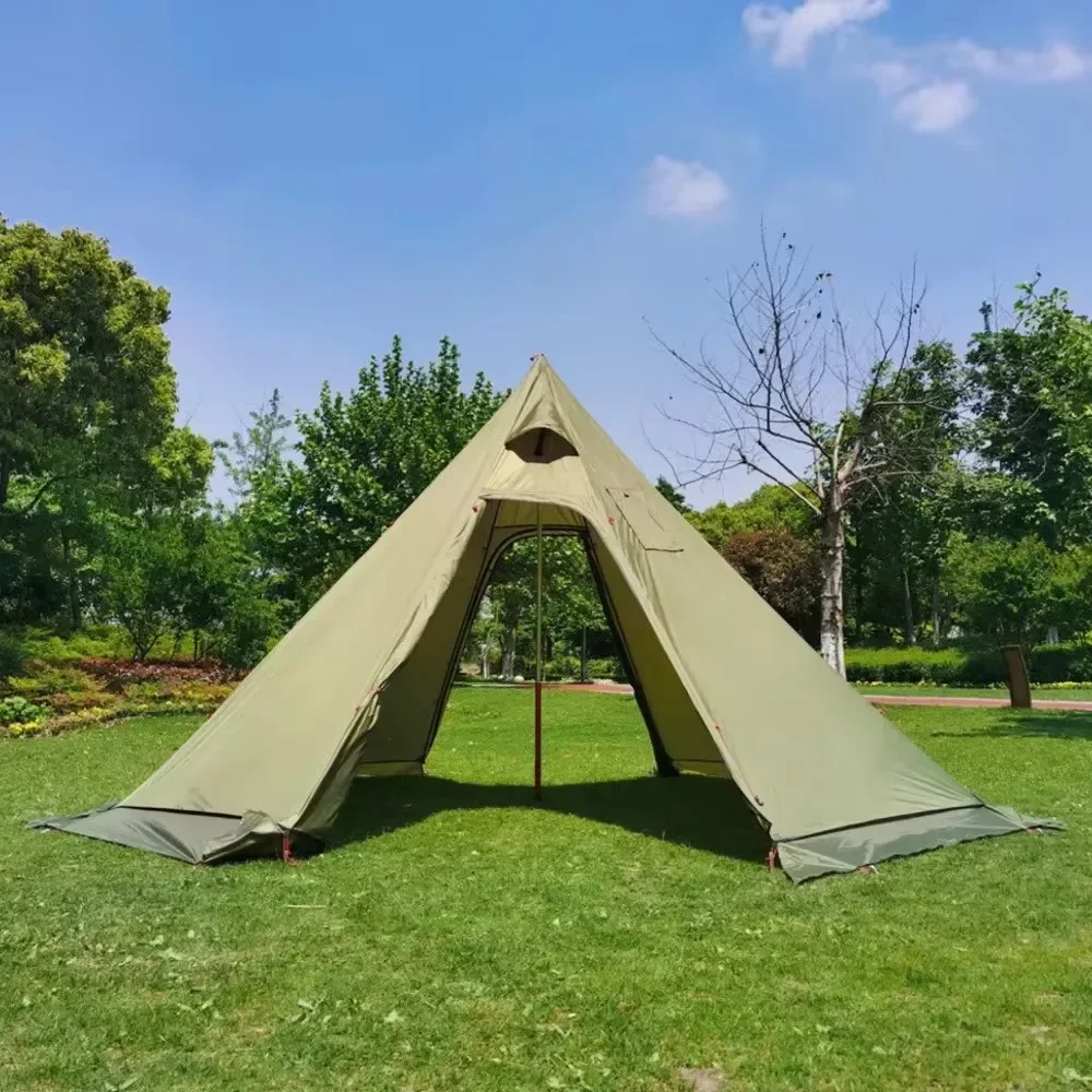 خيمة هرمية الشكل مع حافة مقاوم - مراجعة Camping Cooking Snow وسعره