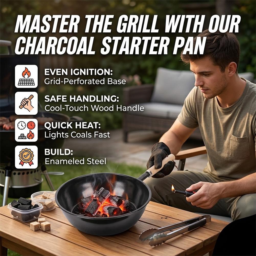 موقد محمول للاستخدام الخارجي،  - مراجعة Charcoal Chimney Starter وسعره