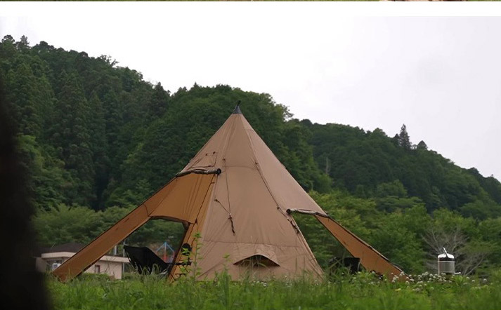 خيمة تخييم هرمية الشكل مع غطاء - مراجعة Camping Cooking Snow وسعره