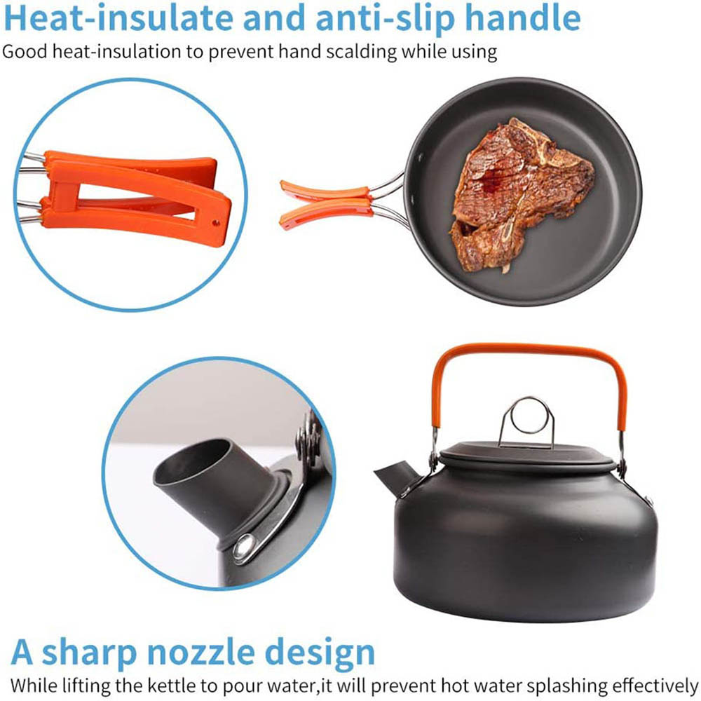 التخييم طقم أواني الطبخ في اله - مراجعة Camping Cooking Set Lightweight وسعره