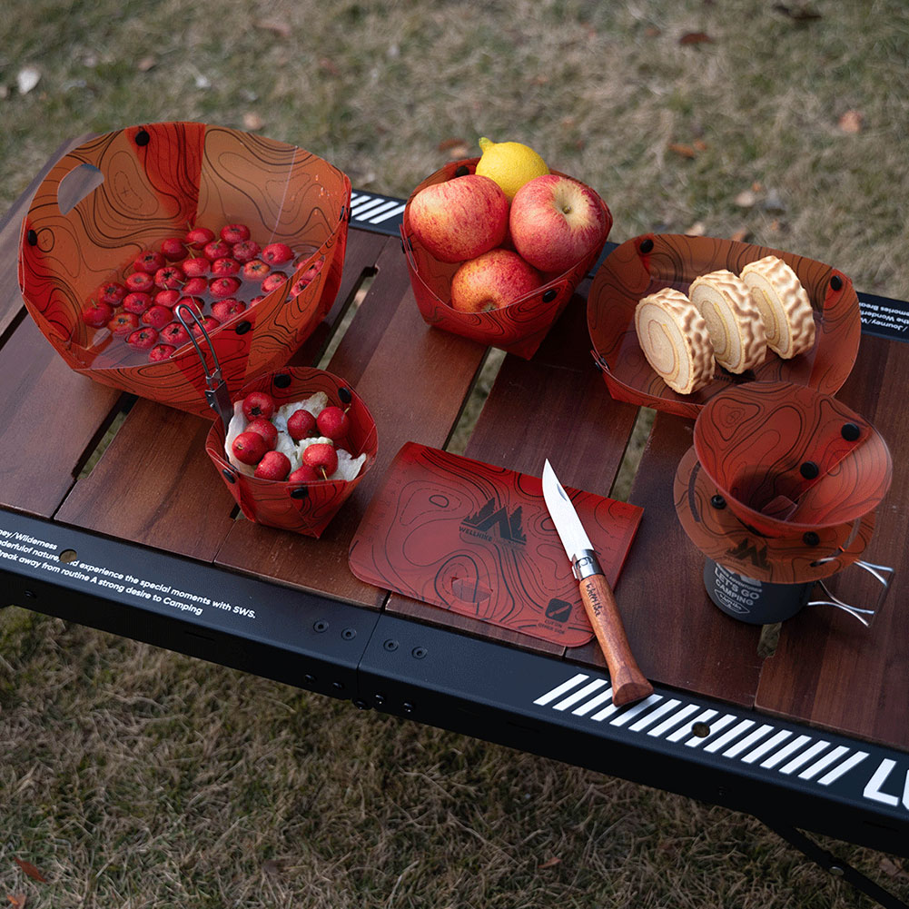 أدوات مائدة خفيفة الوزن قابلة  - مراجعة Camping Cooking Set Lightweight وسعره