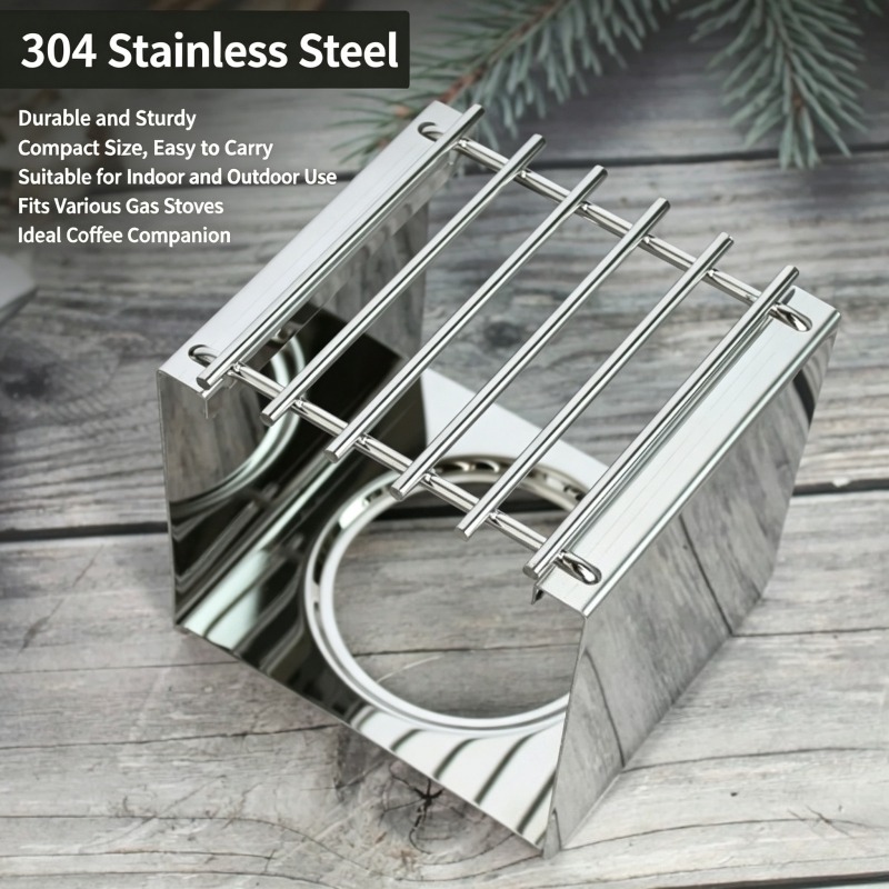 حامل قهوة مربع من الفولاذ المق - مراجعة Camping Cooking Pot Stainless Steel وسعره