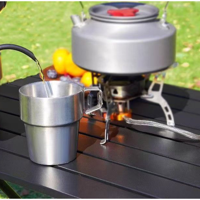 طاولة تخييم قابلة للطي خفيفة ا - مراجعة Camping Cooking Bag وسعره