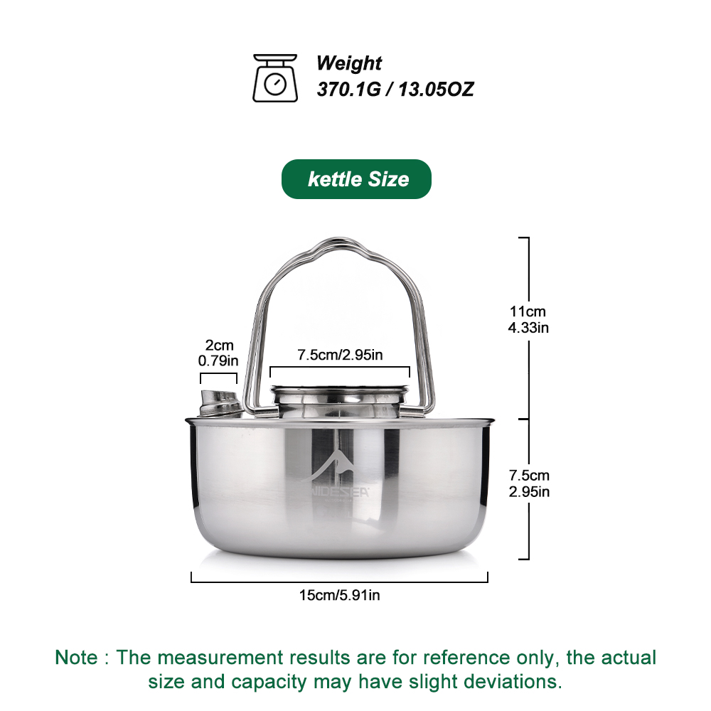Widesea التخييم في الهواء الطل - مراجعة Camping Cooking Pot Stainless Steel وسعره