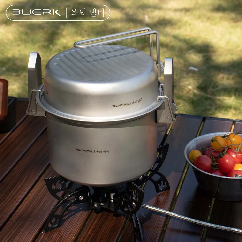 وعاء تبخير وقلي متعدد الوظائف  - مراجعة Camping Cooking Pot Stainless Steel وسعره