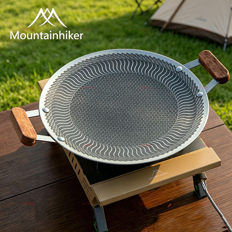 مقلاة شواء من الفولاذ المقاوم  - مراجعة Camping Cooking Handle وسعره