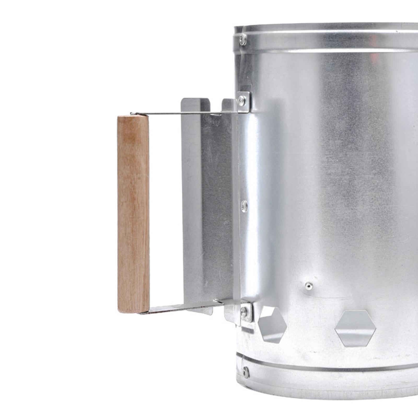 الصلب السريع السريع النار أخف  - مراجعة Charcoal Chimney Starter وسعره
