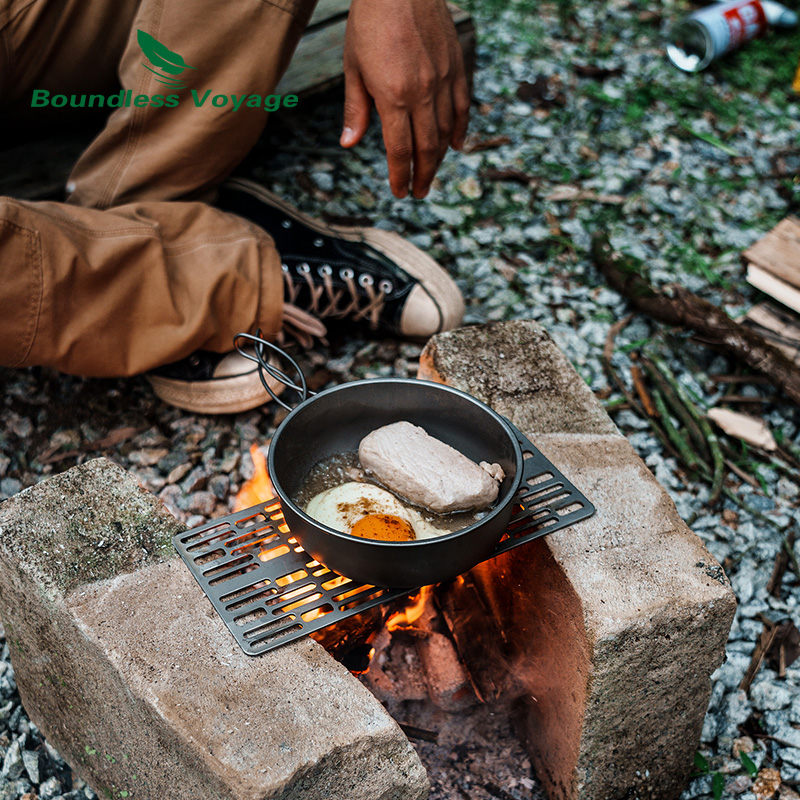 طبق شواء شواء من التيتانيوم ،  - مراجعة Camping Cooking Plate وسعره