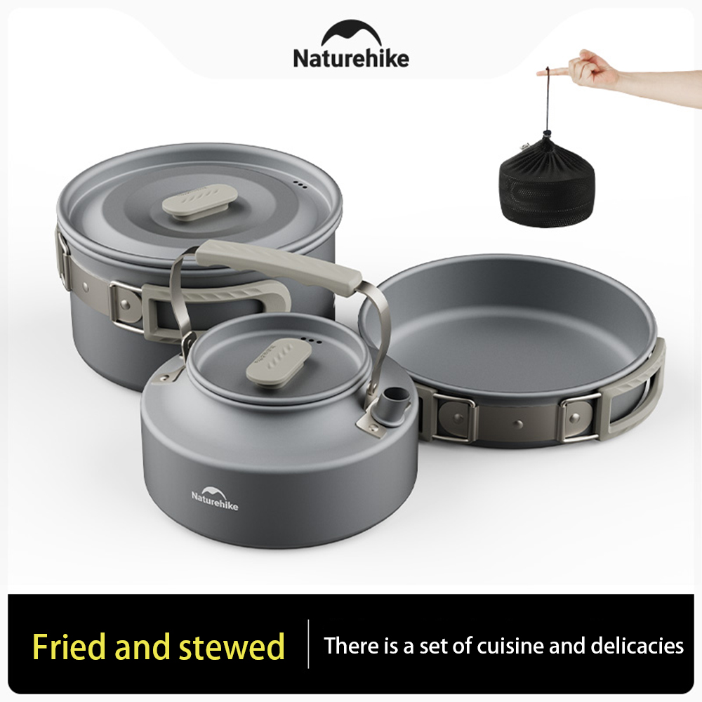 مجموعة أواني خارجية من Natureh - مراجعة Camping Cooking Pot Stainless Steel وسعره