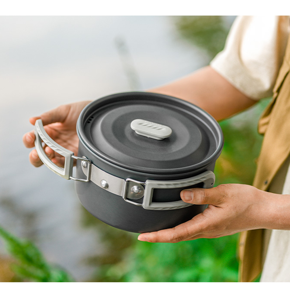 مجموعة أواني خارجية من Natureh - مراجعة Camping Cooking Pot Stainless Steel وسعره