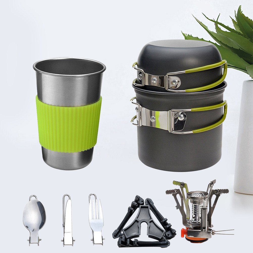 طقم أواني طهي للتخييم في الهوا - مراجعة Camping Cooking Set Lightweight وسعره